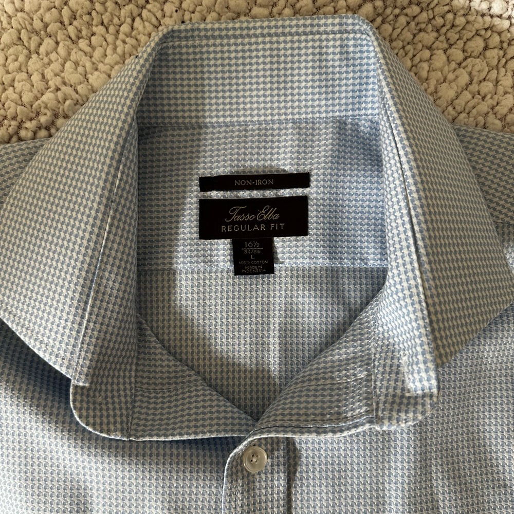 Gorgeous Tasso Elba Men’s Dress Shirt, 16.5-34/35